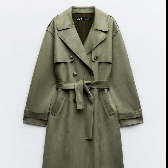 🆕 2024 ZARA FAUX SUEDE TOPCOAT - Picture 7 of 9